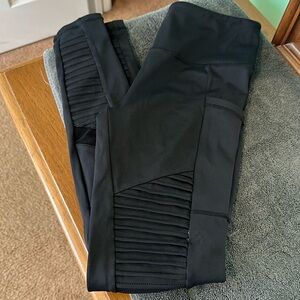 CVG Black Moto Leggings